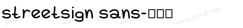 streetsign sans字体转换